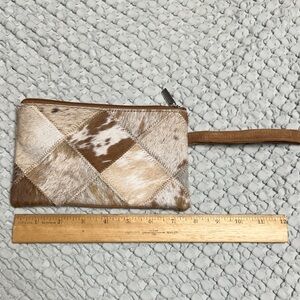 The Royal Standard Cowhide Wristlet